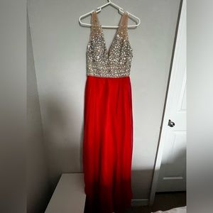 Red and Sparkle dress